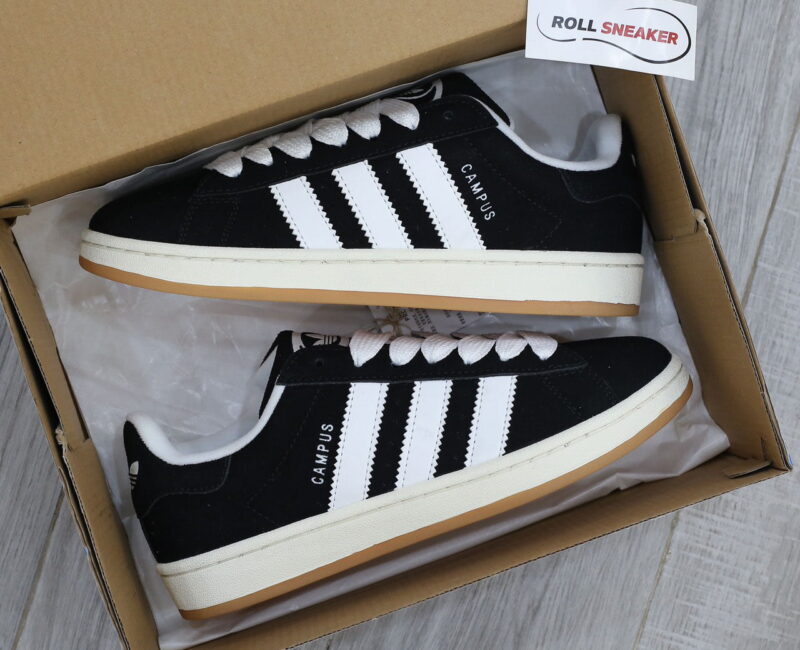 Giày Adidas Campus Black White Gum Like Auth
