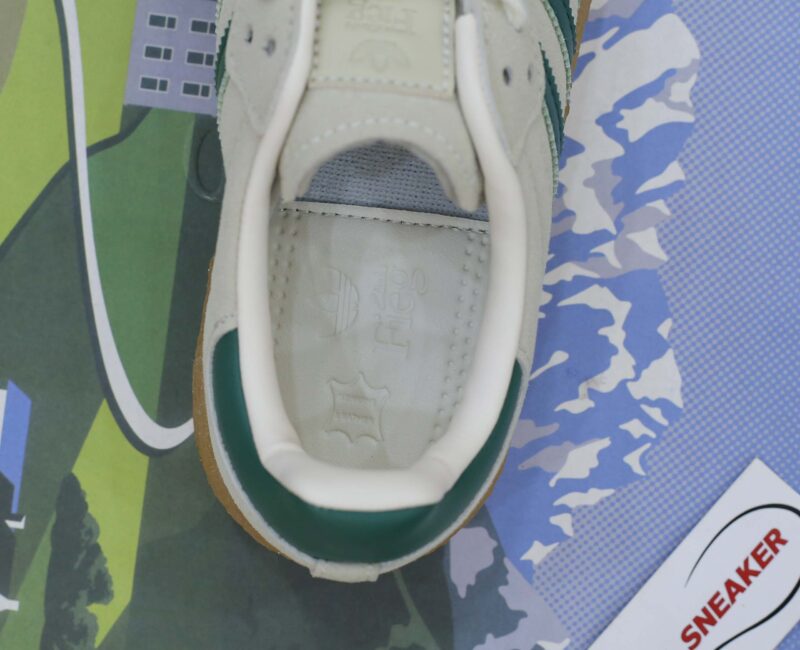 Giày Adidas Clarks 8th Street Samba by Ronnie Fieg Chalk White Green Like Auth