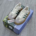 Giày Adidas Clarks 8th Street Samba by Ronnie Fieg Chalk White Green Like Auth