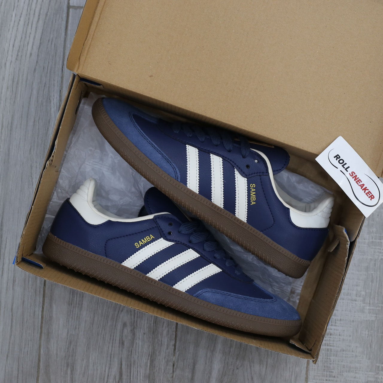 Giày Adidas Samba OG Night Navy Like Auth