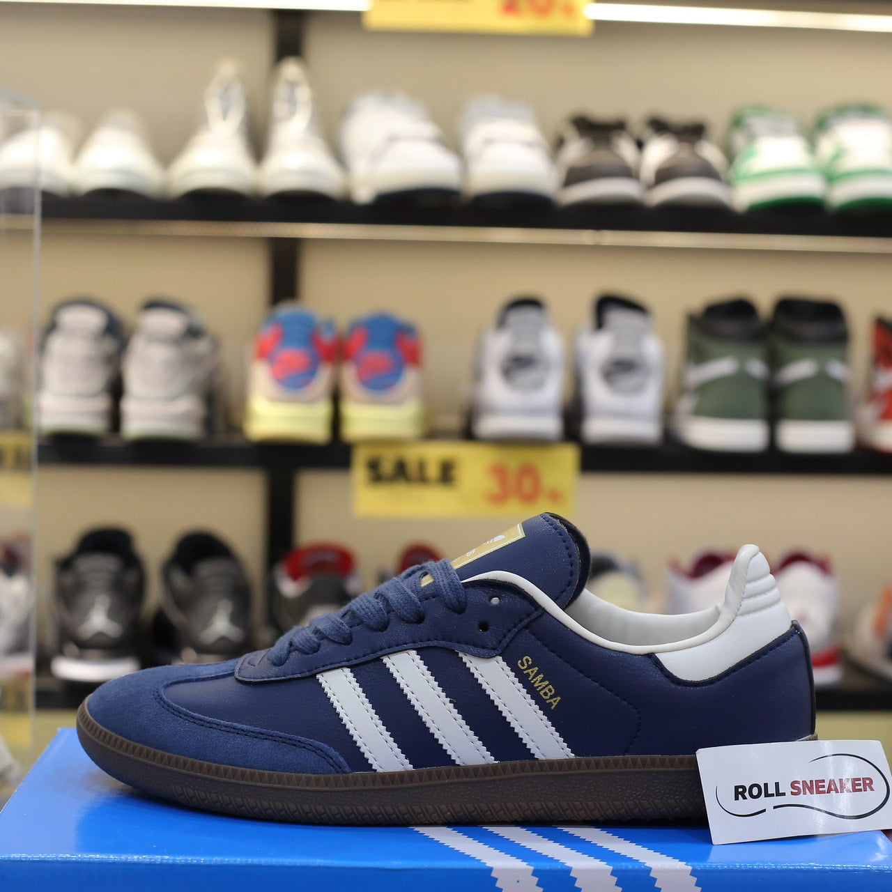 Giày Adidas Samba OG Night Navy Like Auth