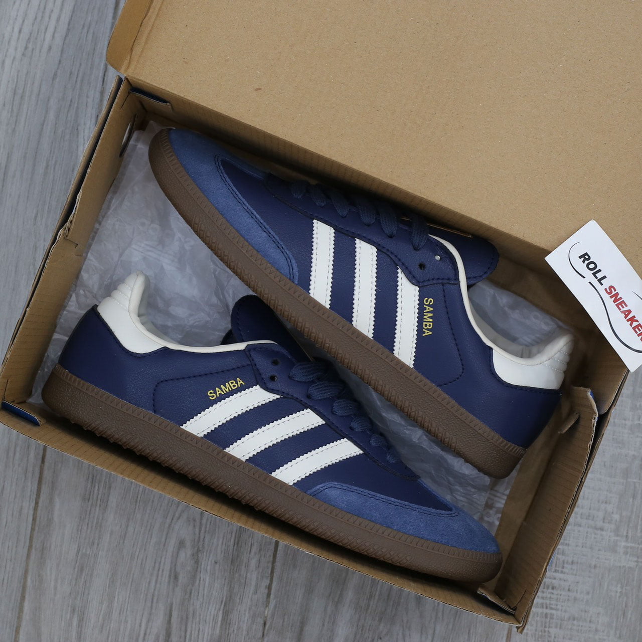 Giày Adidas Samba OG Night Navy Like Auth