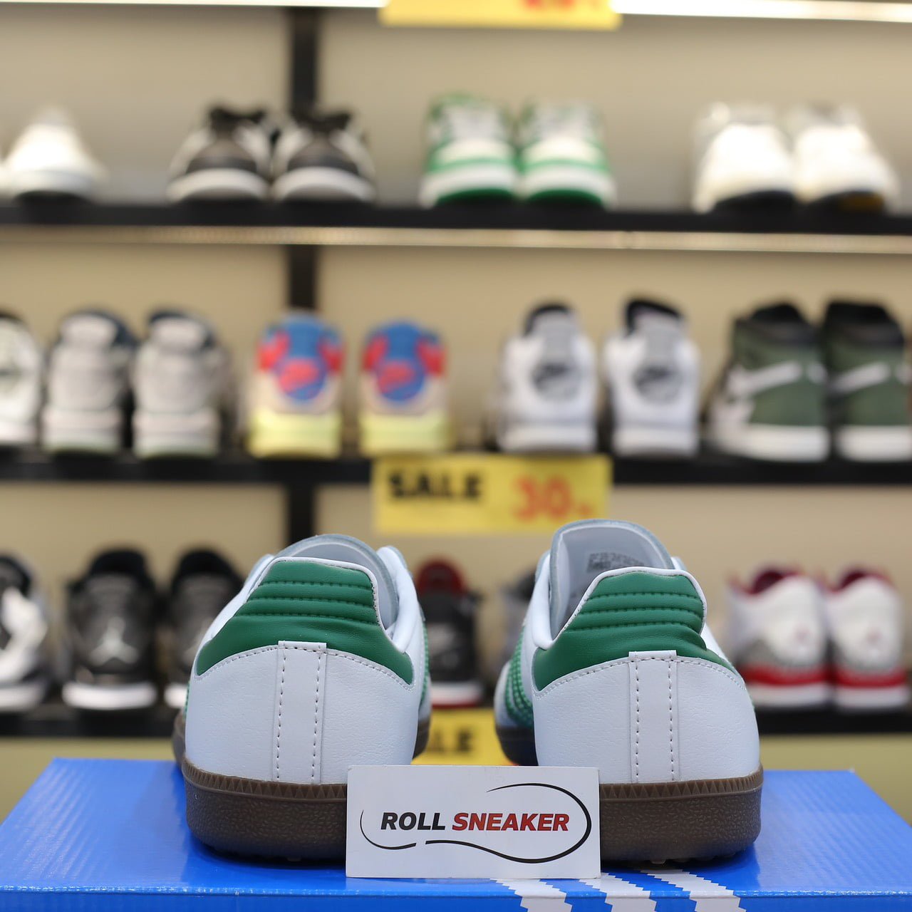 Giày Adidas Samba OG ‘White Green’ Like Auth