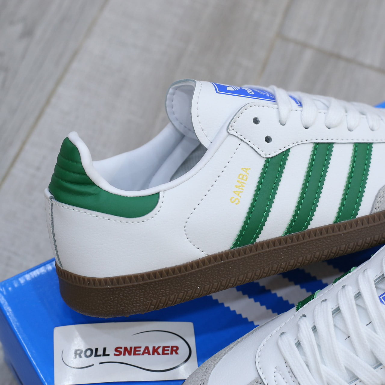 Giày Adidas Samba OG ‘White Green’ Like Auth