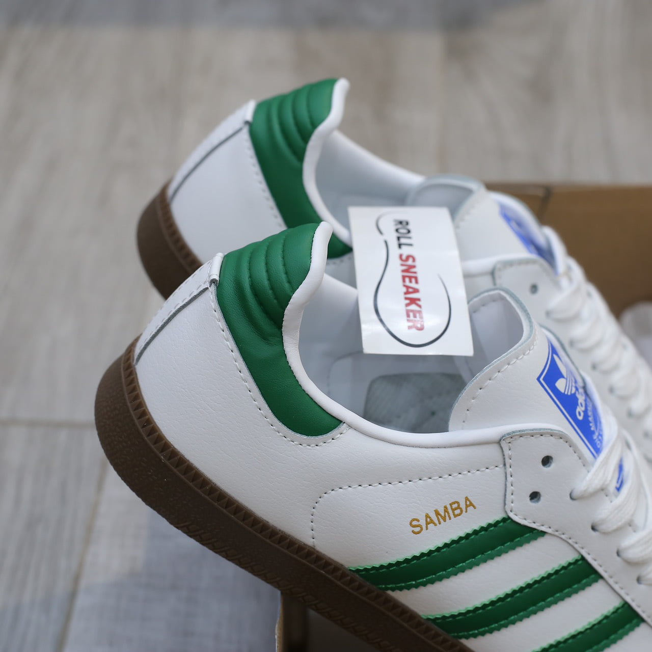 Giày Adidas Samba OG ‘White Green’ Like Auth