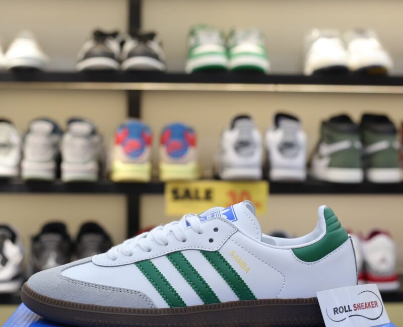 Giày Adidas Samba OG ‘White Green’ Like Auth
