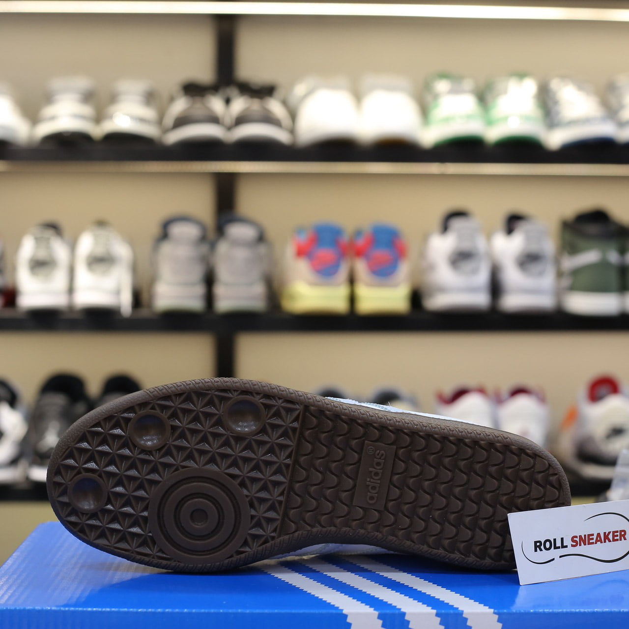 Giày Adidas Samba OG ‘White Halo Blue Gum’