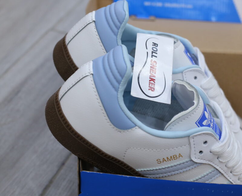Giày Adidas Samba OG ‘White Halo Blue Gum’