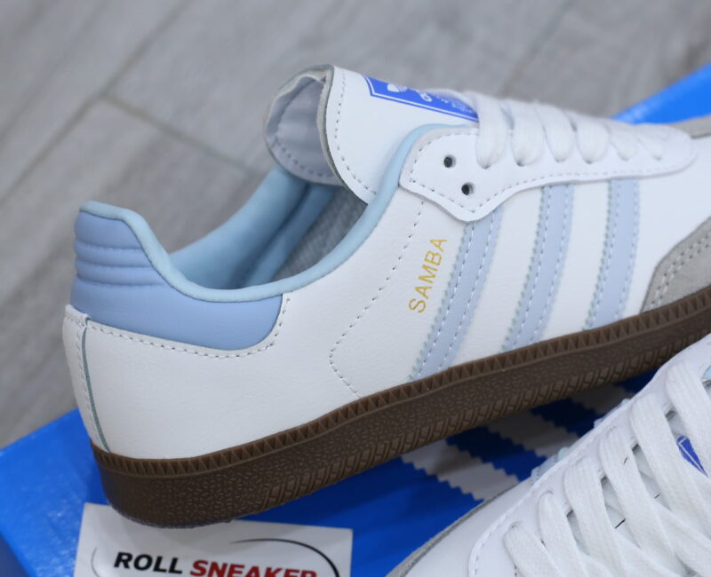 Giày Adidas Samba OG ‘White Halo Blue Gum’