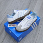 Giày Adidas Samba OG ‘White Halo Blue Gum’