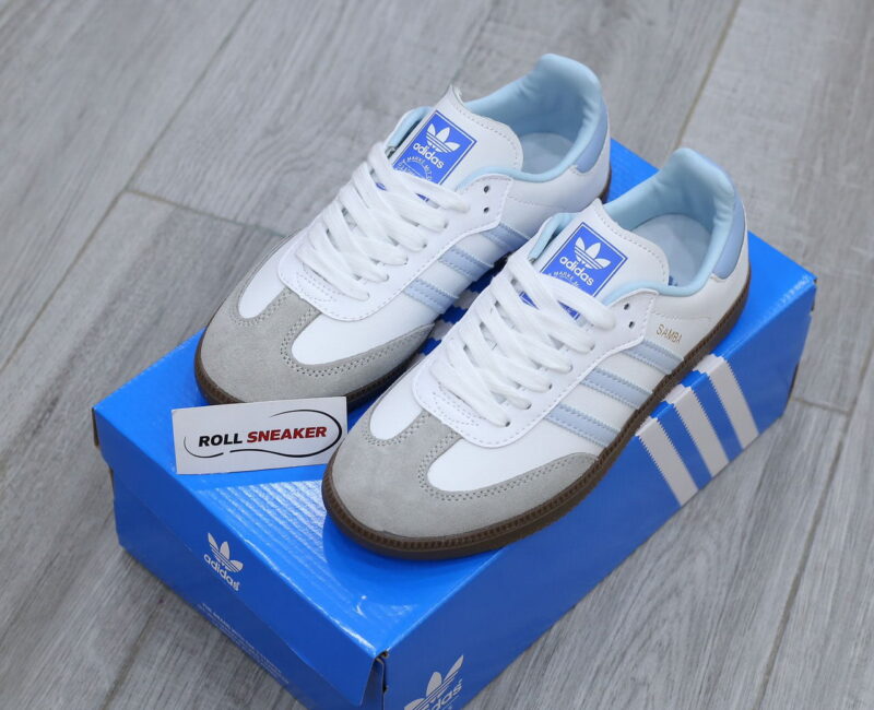 Giày Adidas Samba OG ‘White Halo Blue Gum’