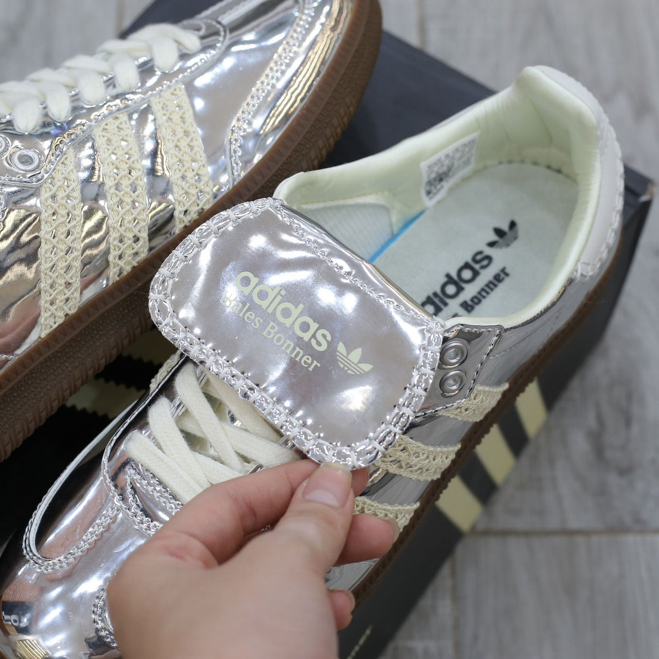 Giày Adidas Samba ‘Wales Bonner Silver’ Like Auth