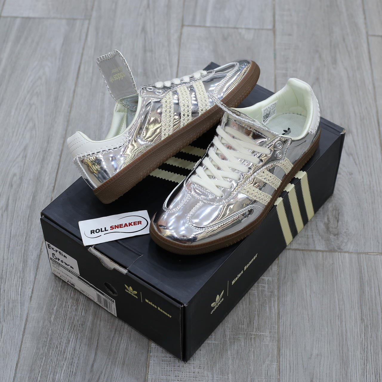 Giày Adidas Samba ‘Wales Bonner Silver’ Like Auth