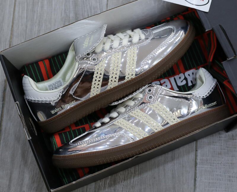 Giày Adidas Samba ‘Wales Bonner Silver’ Like Auth