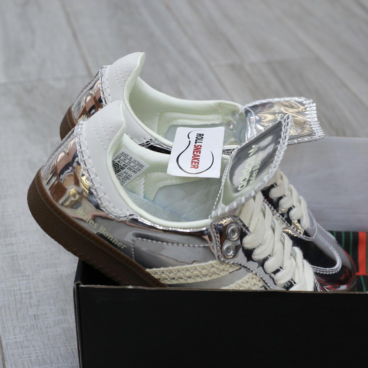 Giày Adidas Samba ‘Wales Bonner Silver’ Like Auth