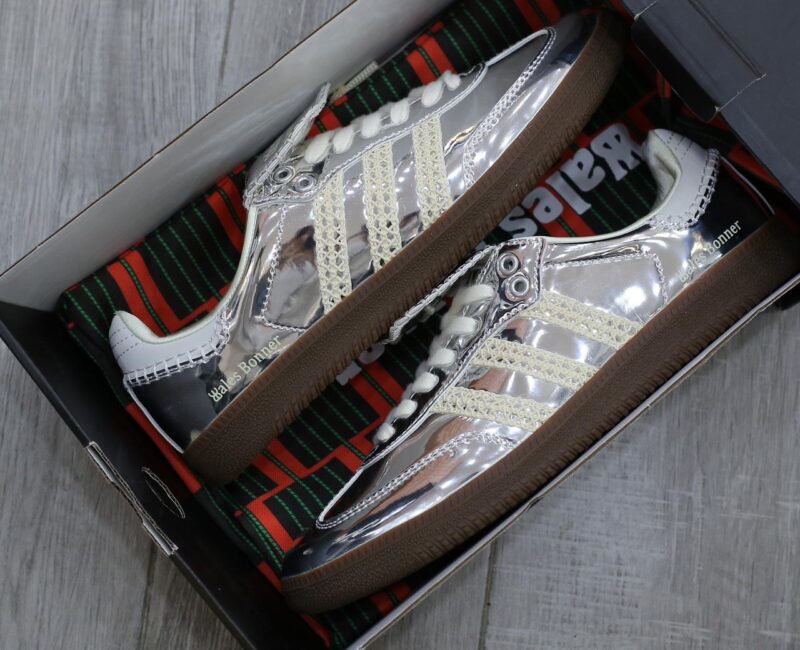Giày Adidas Samba ‘Wales Bonner Silver’ Like Auth