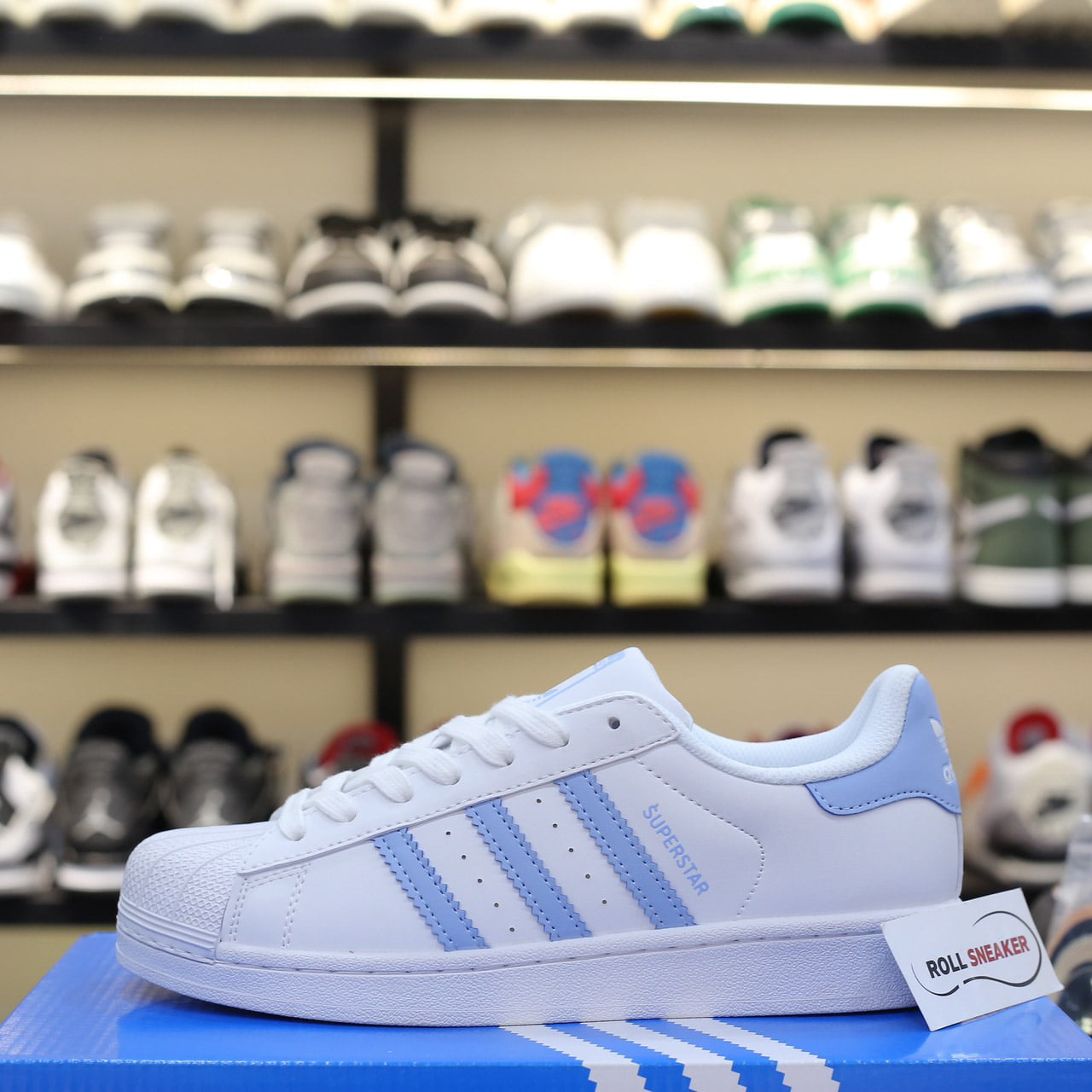 Giày Adidas Superstar 'White Ambient Sky' Like Auth