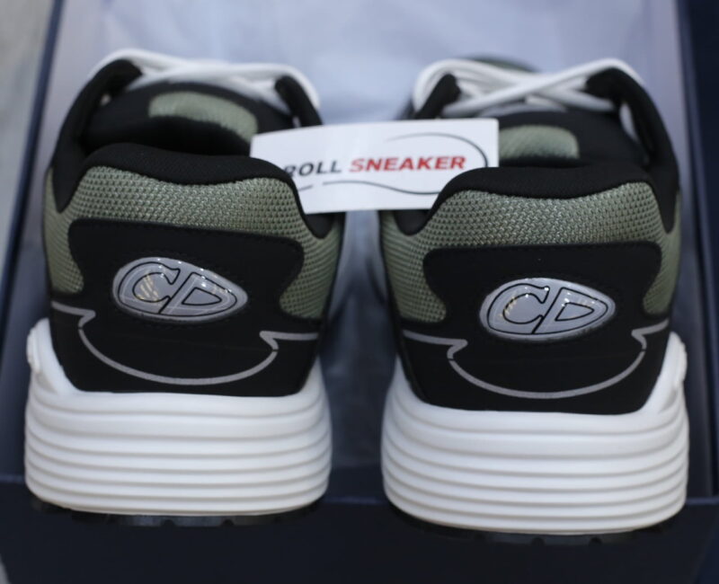 Giày Dior B30 Sneaker Deep Green Mesh and Black Technical Fabric Like Auth