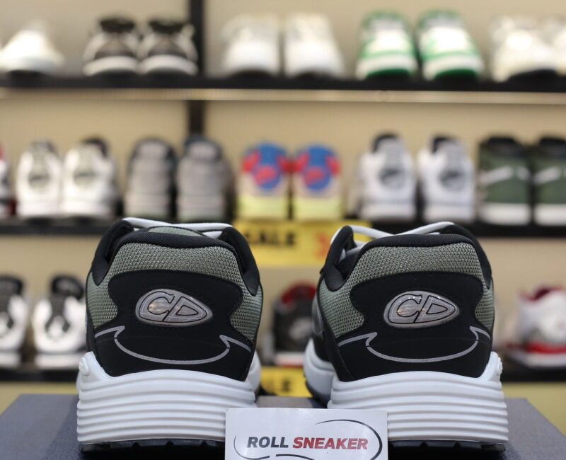 Giày Dior B30 Sneaker Deep Green Mesh and Black Technical Fabric Like Auth