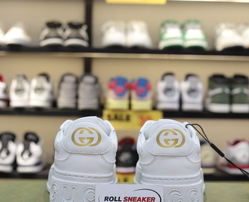 Giày Gucci GG Embossed ‘Full White’ Like Auth