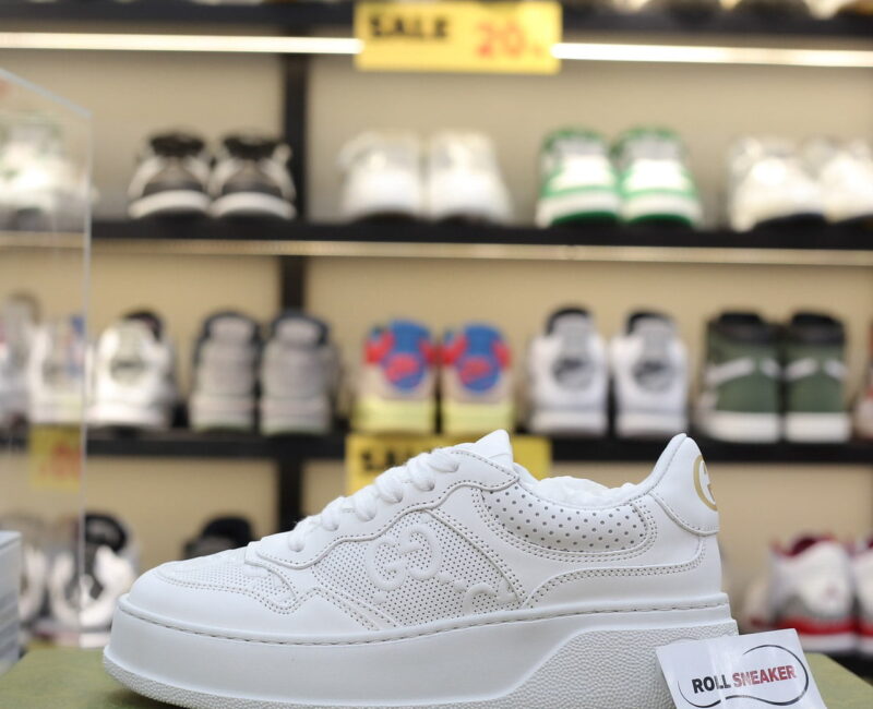 Giày Gucci GG Embossed ‘Full White’ Like Auth