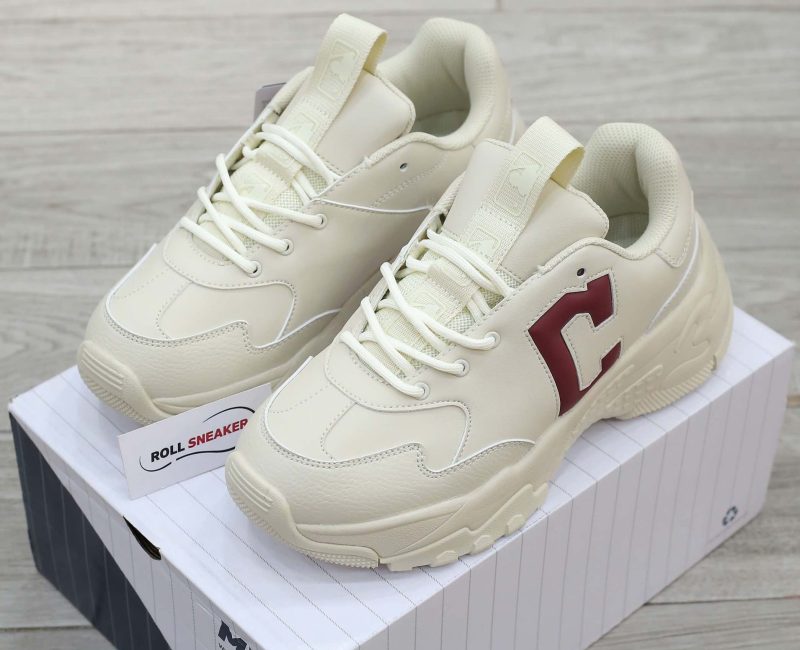 Giày MLB Big Ball Chunky Beige Red ‘C’ Like Auth