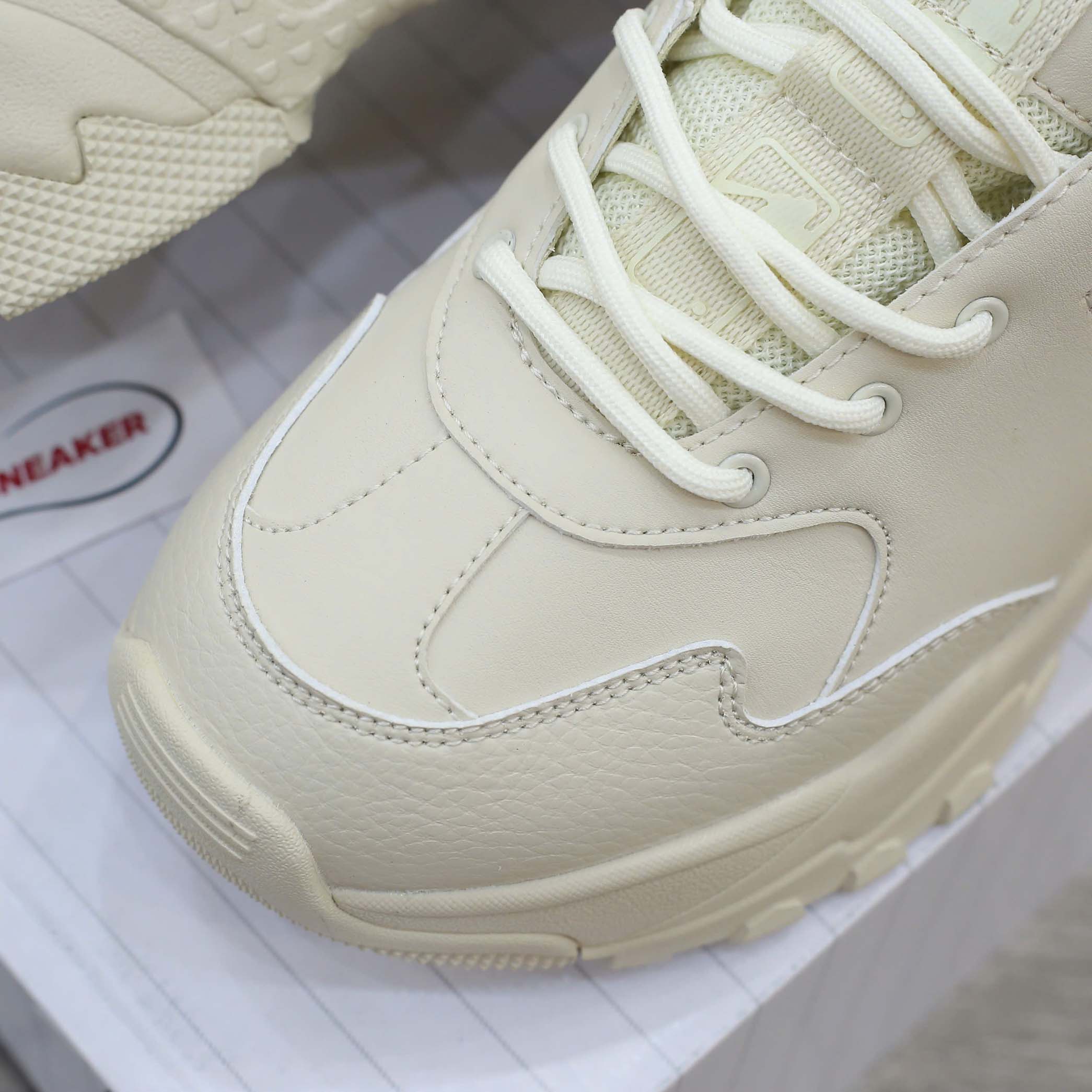 Giày MLB Big Ball Chunky Beige Red ‘C’ Like Auth