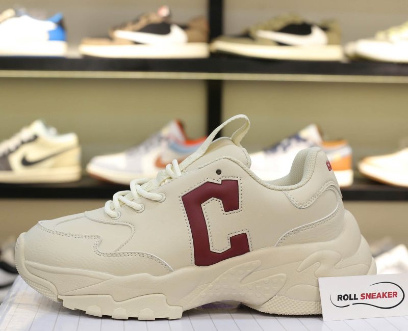 Giày MLB Big Ball Chunky Beige Red ‘C’ Like Auth