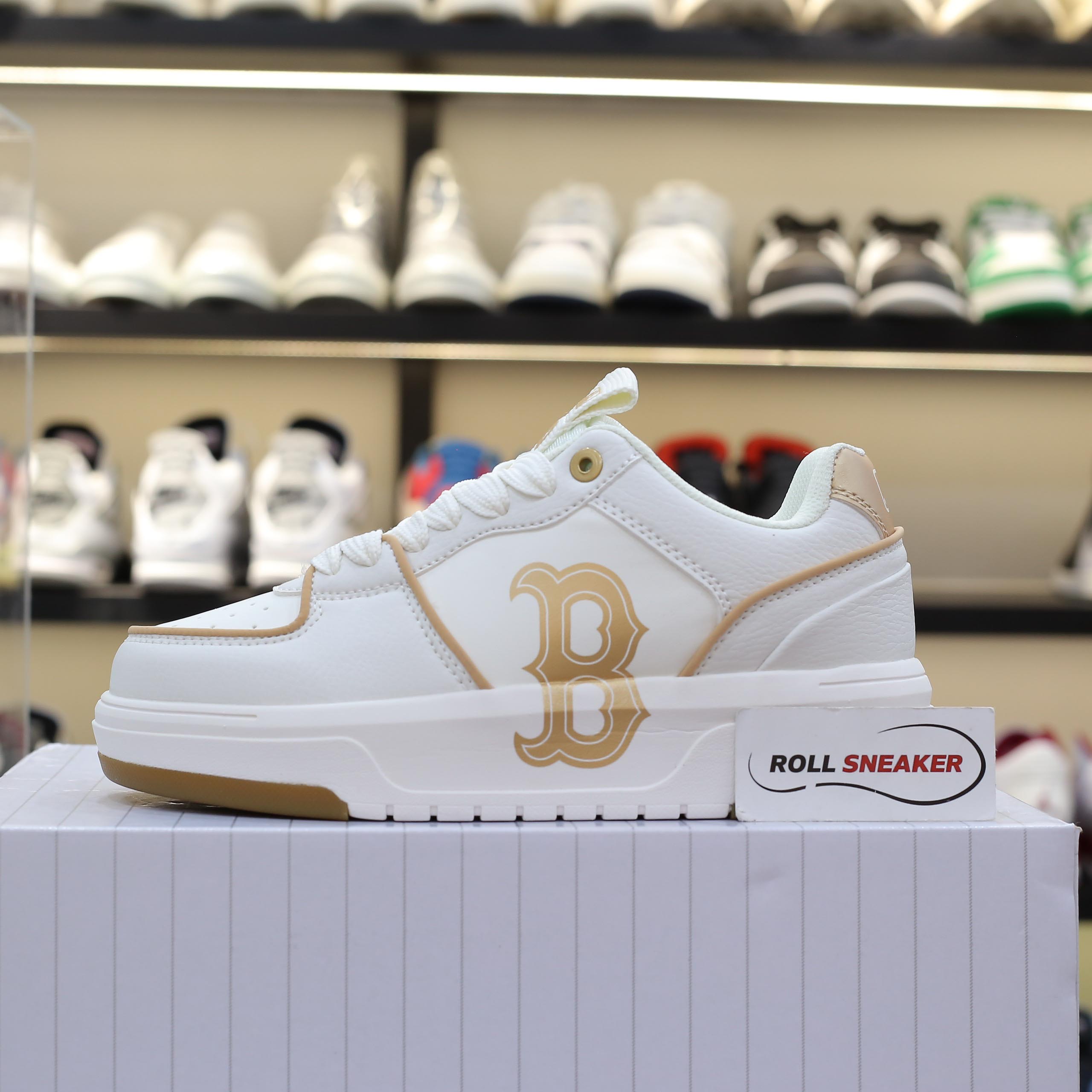 Giày MLB Korea Chunky Liner Basic Boston Red Sox Gold Like Auth