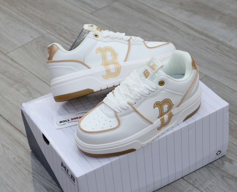 Giày MLB Korea Chunky Liner Basic Boston Red Sox Gold Like Auth