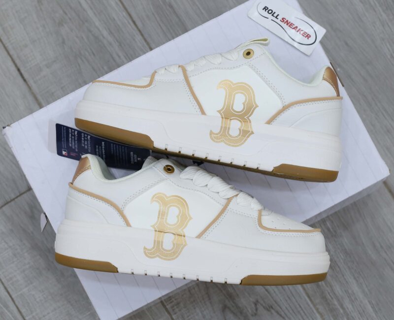Giày MLB Korea Chunky Liner Basic Boston Red Sox Gold Like Auth