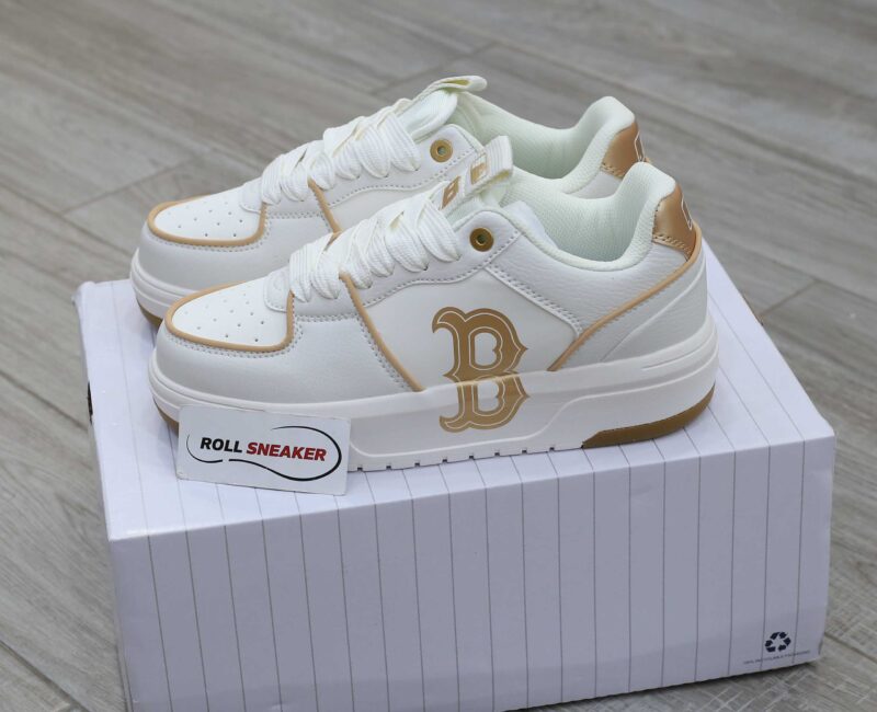 Giày MLB Korea Chunky Liner Basic Boston Red Sox Gold Like Auth