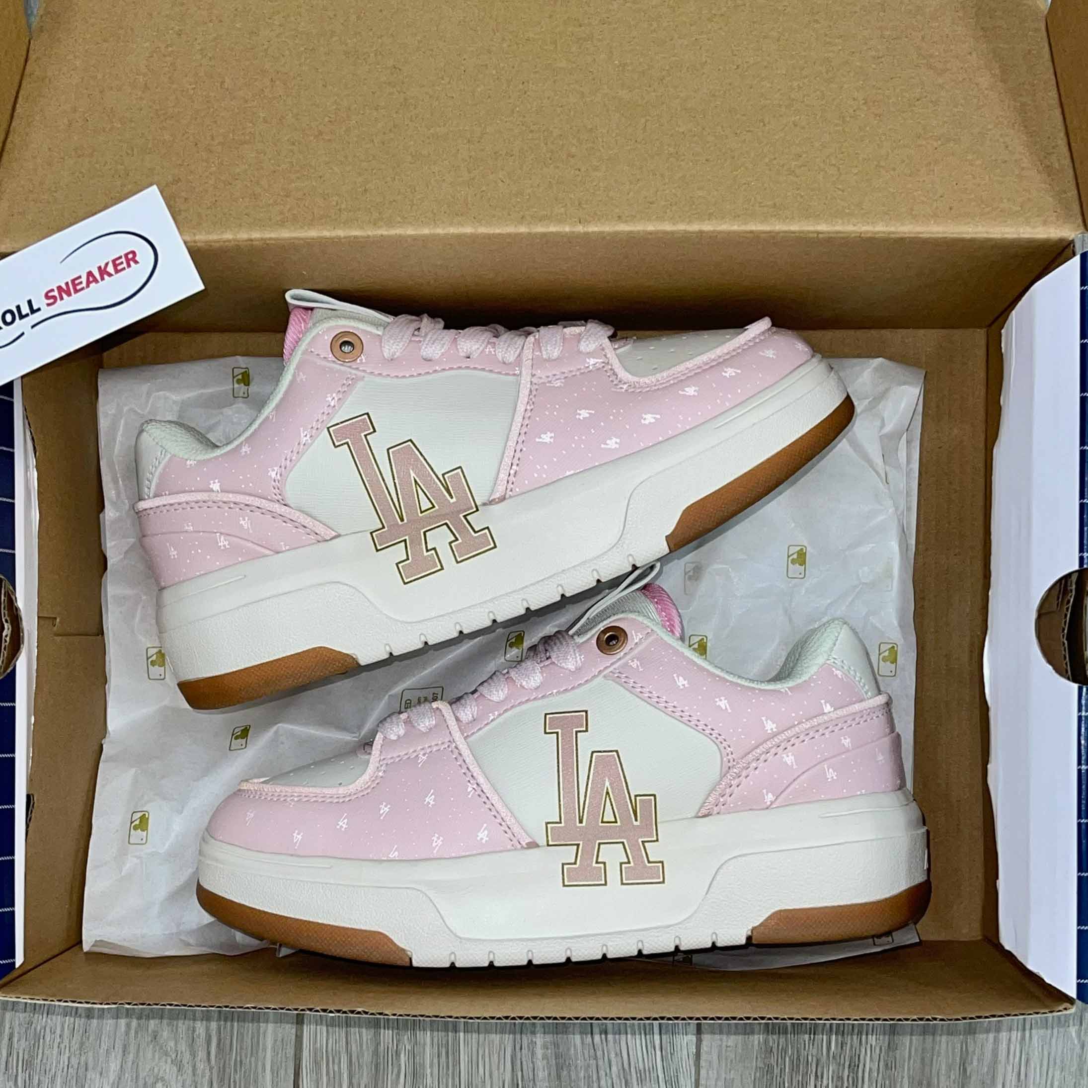 Giày MLB Liner Basic Los Angeles Dodgers 'Pink' Like Auth