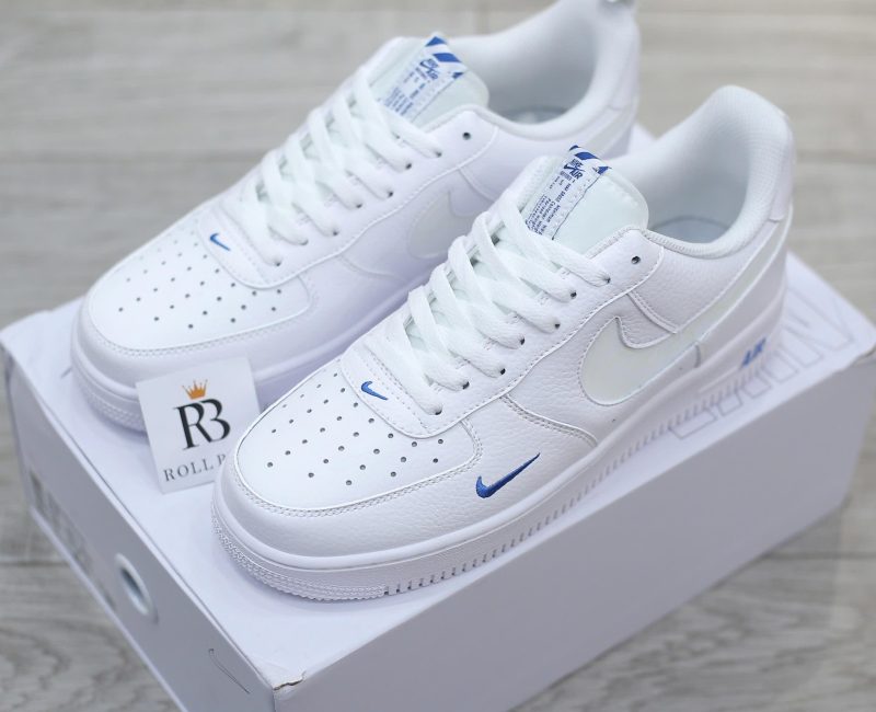 Giày Nike Air Force 1 07 LV8 White Dark Marina Blue Best Quality