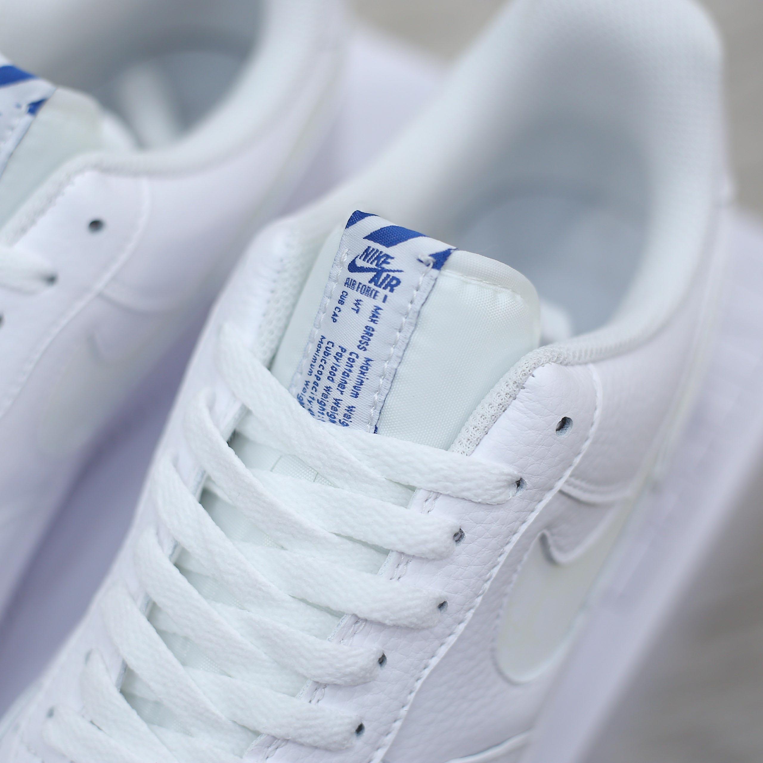Giày Nike Air Force 1 07 LV8 White Dark Marina Blue Best Quality