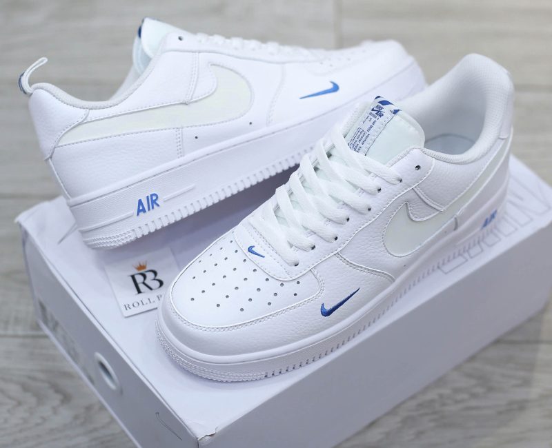 Giày Nike Air Force 1 07 LV8 White Dark Marina Blue Best Quality