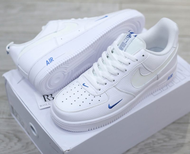 Giày Nike Air Force 1 07 LV8 White Dark Marina Blue Best Quality