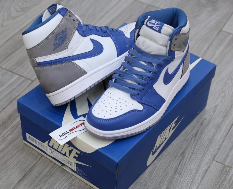 Giày Nike Air Jordan 1 High OG Retro True Blue Cement Like auth