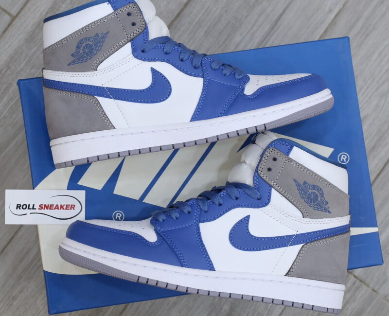 Giày Nike Air Jordan 1 High OG Retro True Blue Cement Like auth