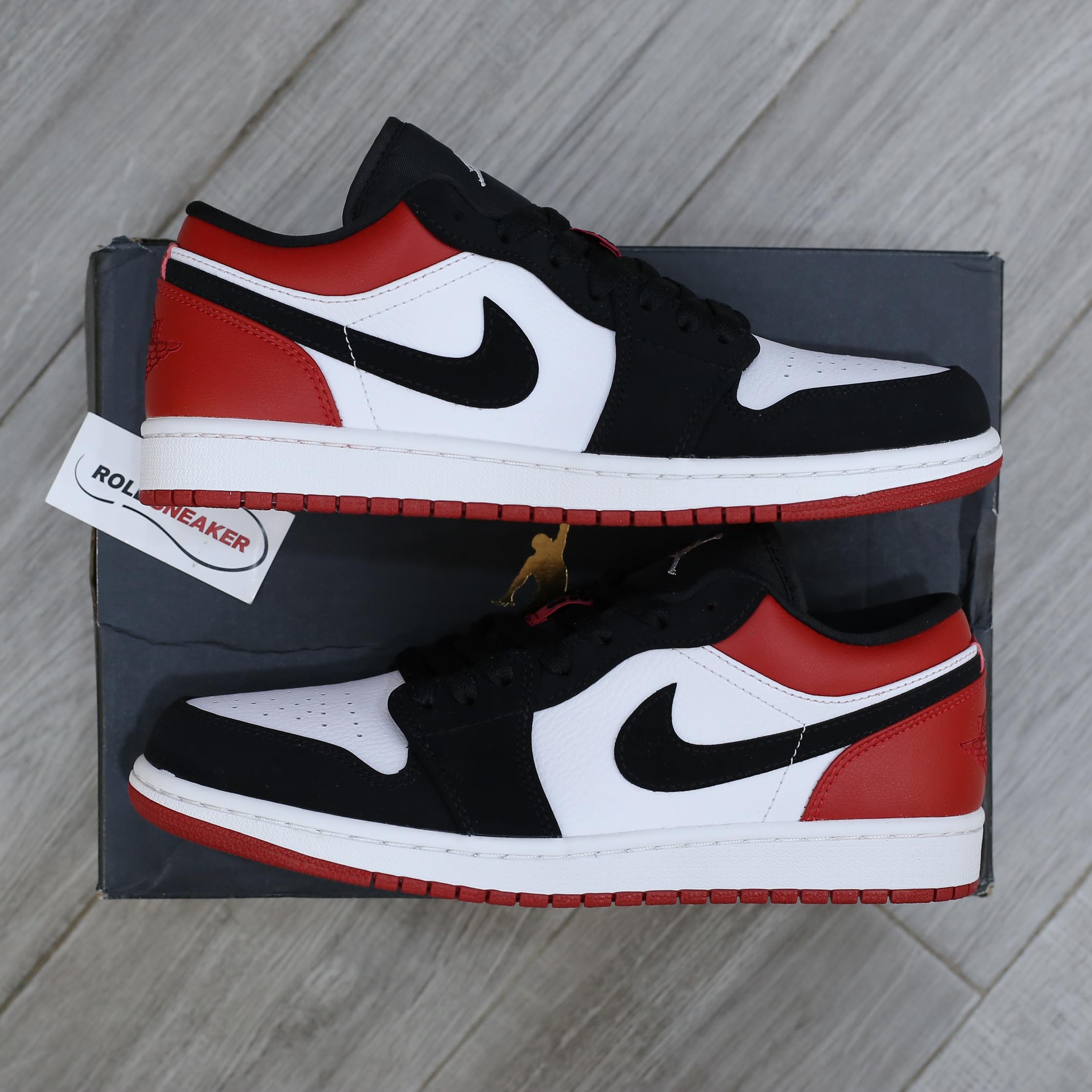 Giày Nike Air Jordan 1 Low Black Toe Best Quality