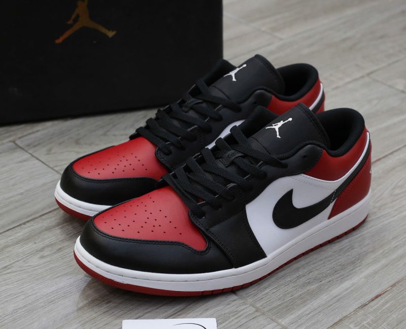 Giày Nike Air Jordan 1 Low ‘Bred Toe’ Chuẩn 99% Auth