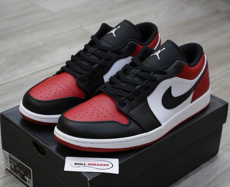 Giày Nike Air Jordan 1 Low ‘Bred Toe’ Chuẩn 99% Auth