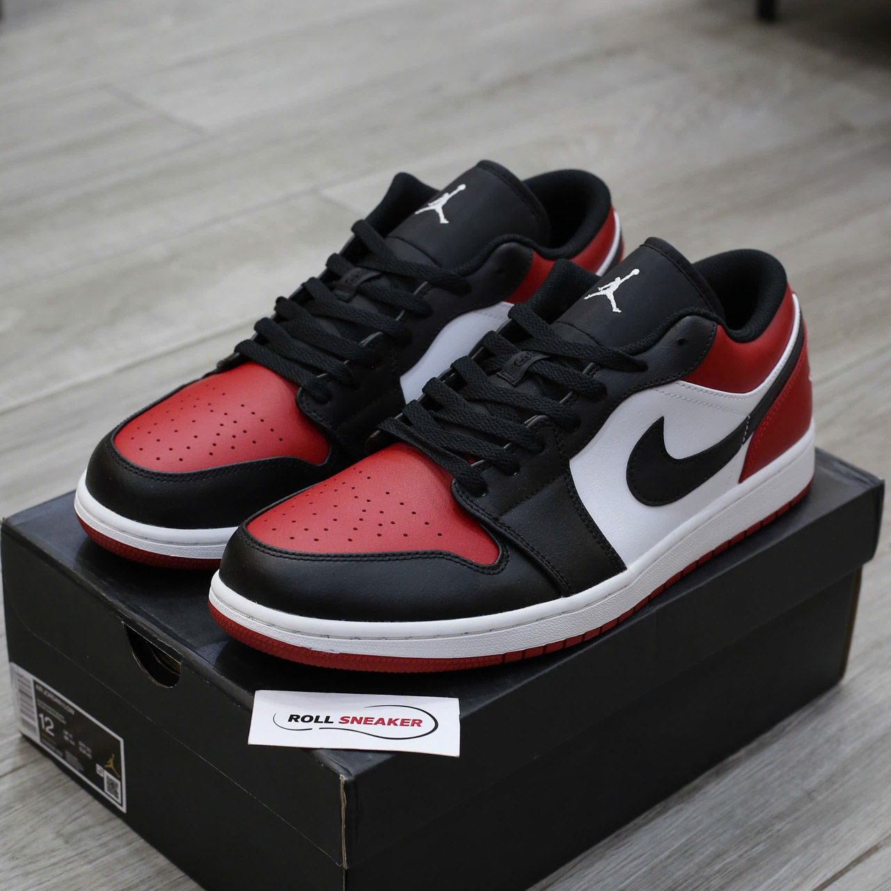 Giày Nike Air Jordan 1 Low ‘Bred Toe’ Chuẩn 99% Auth