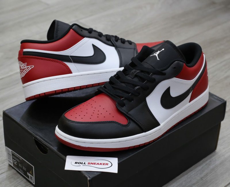 Giày Nike Air Jordan 1 Low ‘Bred Toe’ Chuẩn 99% Auth