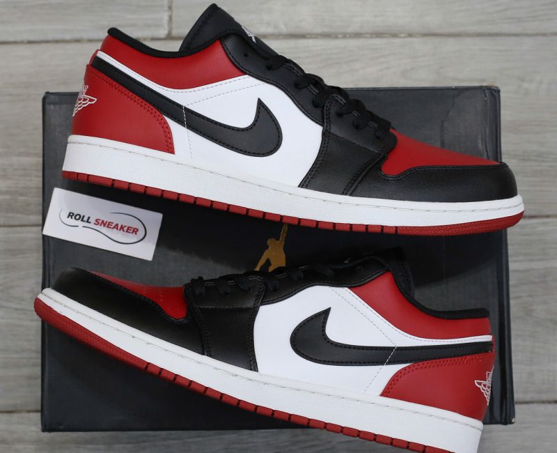 Giày Nike Air Jordan 1 Low ‘Bred Toe’ Chuẩn 99% Auth