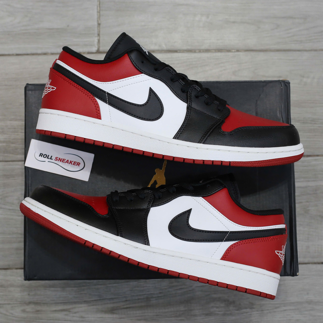 Giày Nike Air Jordan 1 Low ‘Bred Toe’ Chuẩn 99% Auth