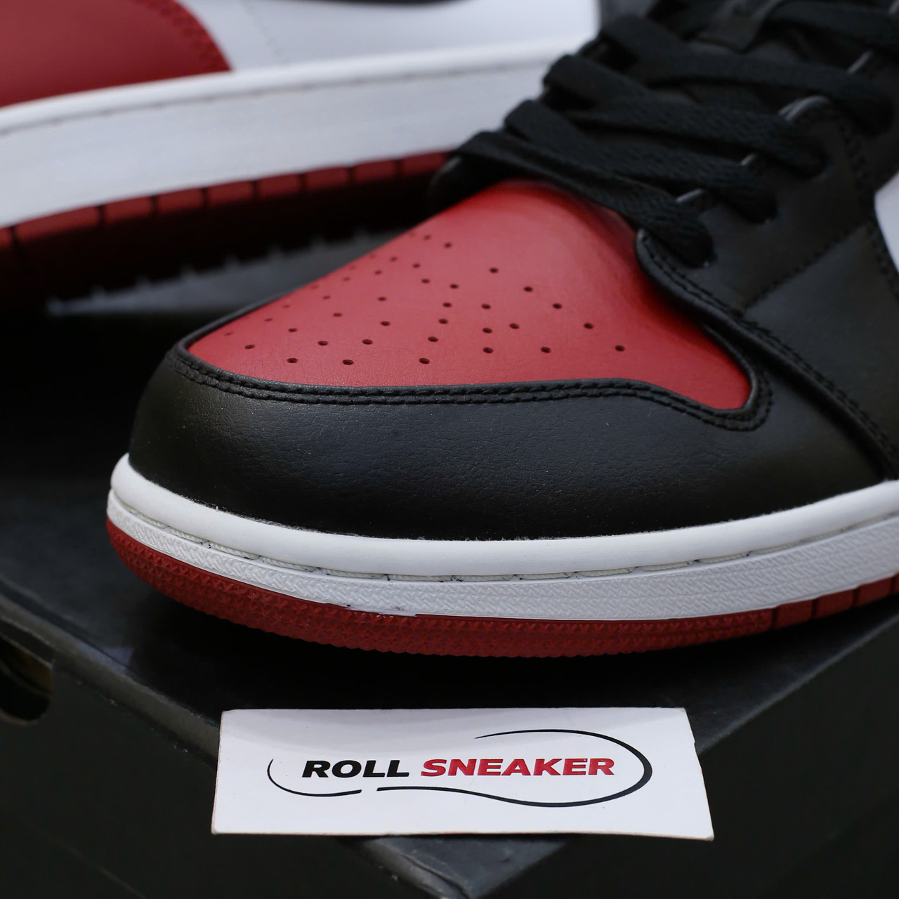 Giày Nike Air Jordan 1 Low ‘Bred Toe’ Chuẩn 99% Auth