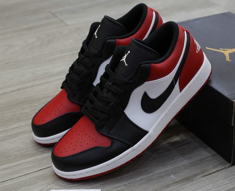 Giày Nike Air Jordan 1 Low ‘Bred Toe’ Chuẩn 99% Auth