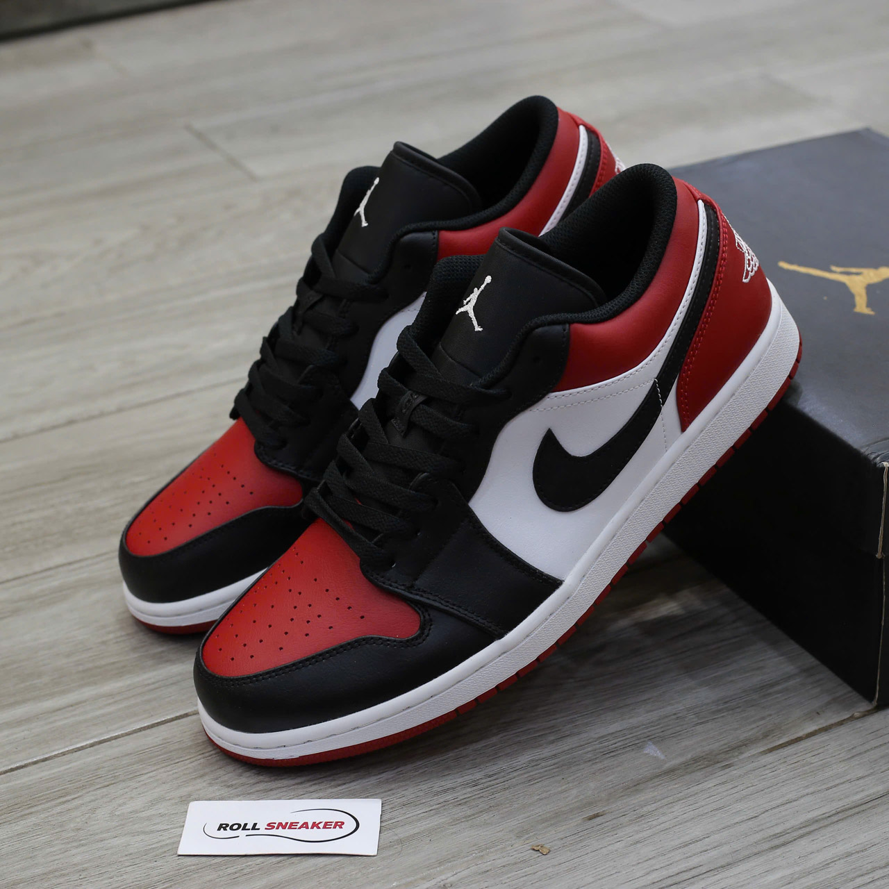Giày Nike Air Jordan 1 Low ‘Bred Toe’ Chuẩn 99% Auth