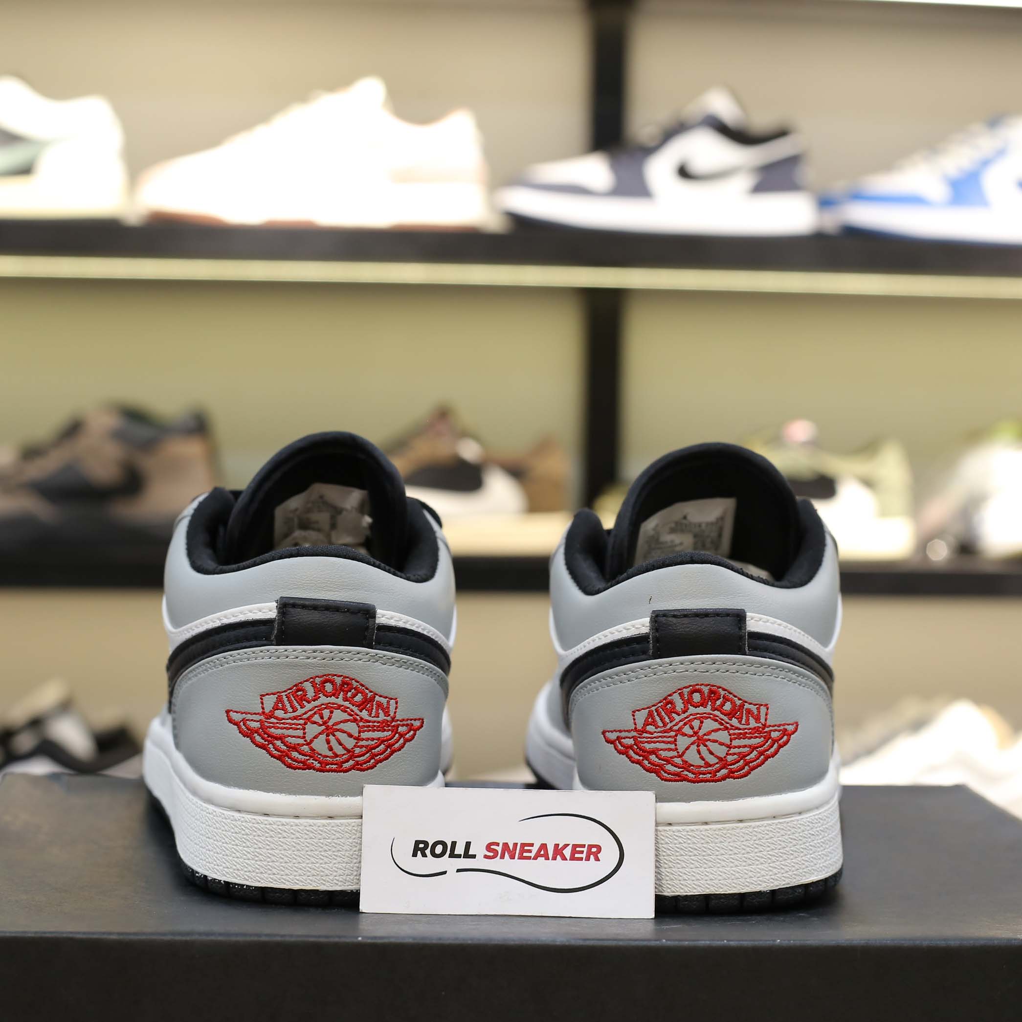 Giày Nike Air Jordan 1 Low Light Smoke Grey Like Auth